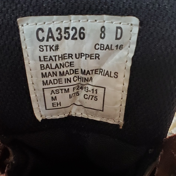 Carolina Men's Steeltoed Workboots Genuine Leather - Picture 4 of 7